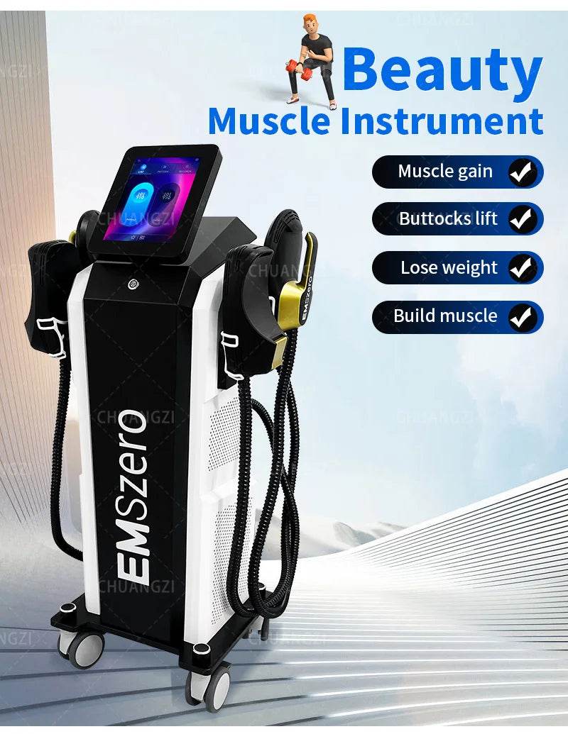 EMSzero 15Tesla 6500w NEO Body Slimming Nova Fat Burning Muscle EMS Sculpting Electromagnetic Stimulate Hiemt Pro Machine