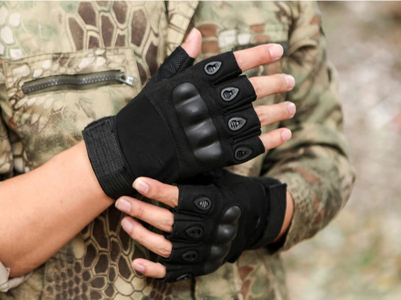 Half Finger Tactical Gloves Outdoor Men's Military Gloves Hiking Motorcycle Cycling Sports Glove Shooting Hunting Gloves