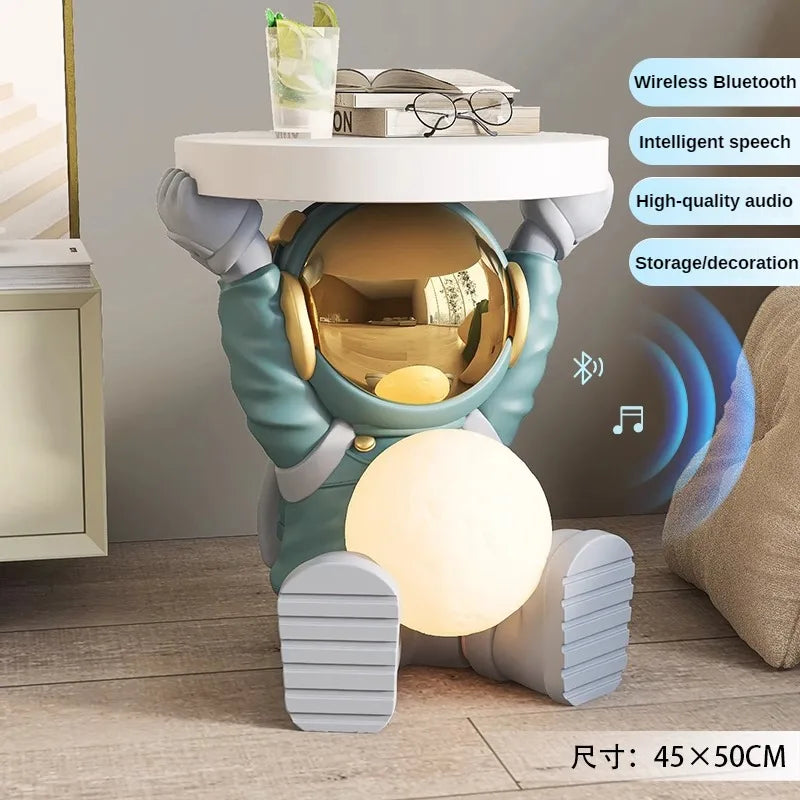 Astronaut Floor-standing Coffee Table, Home Accessories, Bedside Table, Smart Furniture, Light-emitting, Bluetooth Speaker