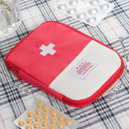 Mini Portable Medicine Bag Travel First Aid Kit Medicine Bag Storage Bag Survival Kit Medicine Box Outdoor Emergency Camping