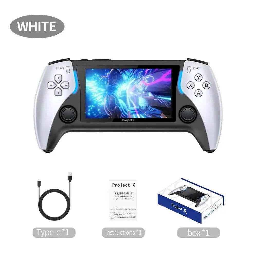 Coopreme New Project X 4.3 Inch High-Defintion Ips Screenhandheld Game Console Supports Ps1 Arcade Hd Output For Dual Joystick - MarvelouStoree