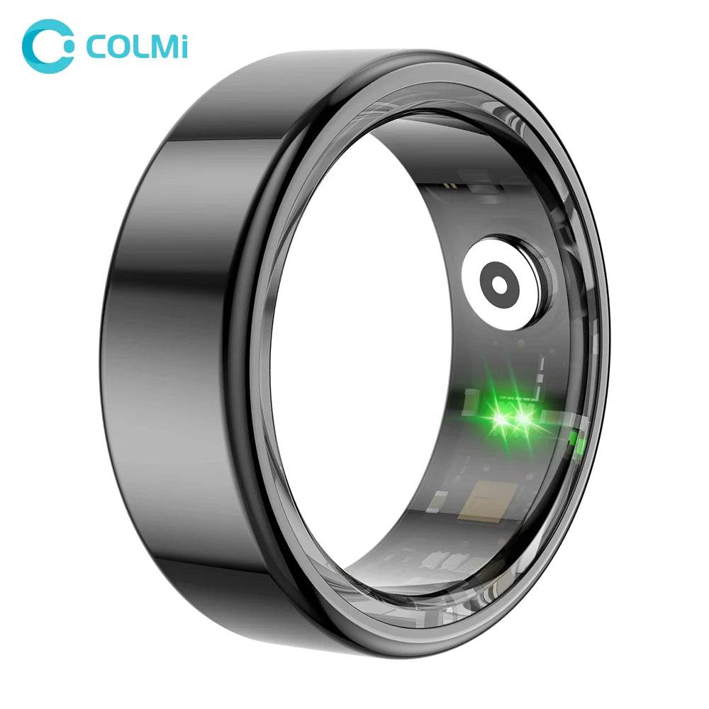 [2024 ] COLMI R02 Smart Ring Military Grade Titanium Steel Shell Health Monitoring IP68 & 5ATM Waterproof Multi-sport Modes - MarvelouStoree