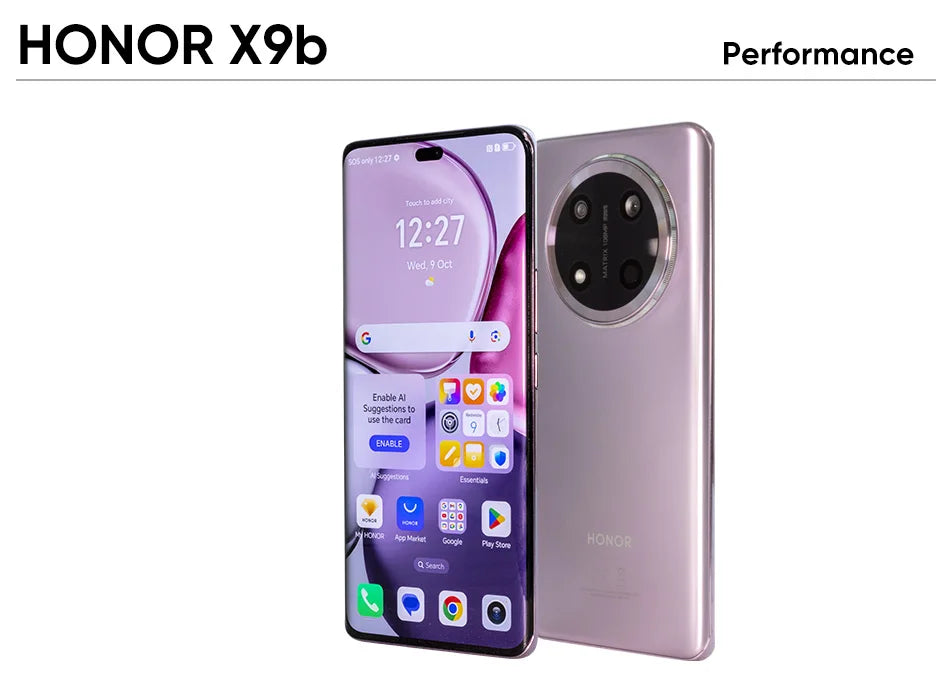 2024 New HONOR X9c 5G Global Version 6.78" Anti-drop 120Hz Curved Screen 108MP Triple Cameras 6600mAh Battery Android14 Dual SIM