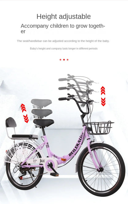 Grylls new variable speed folding bike 20-22-24-26 "Boys girls Adult Princess car Ladies commuter car hot new