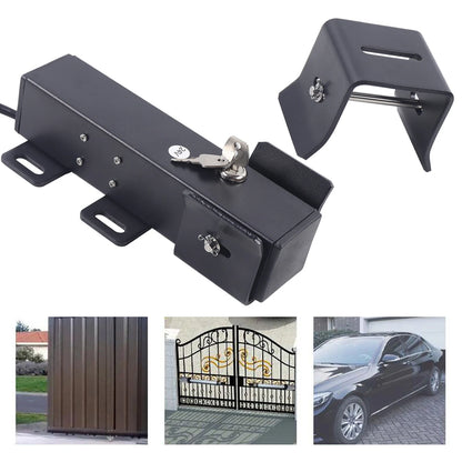 24V Electric Gate Latch Lock Anti-theft Electronic Lock Quick Unlock In 1 Second For Swing Gates Double Or Single Leaf