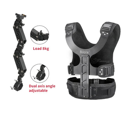 Bilate Camera Stabilizer Arm Shock Absorbing Vest for DJI RS2 RS3 RSC2 ZHIYUN Crane 2S 3S Feiyu Scorp DSLR Camera Crane Kit