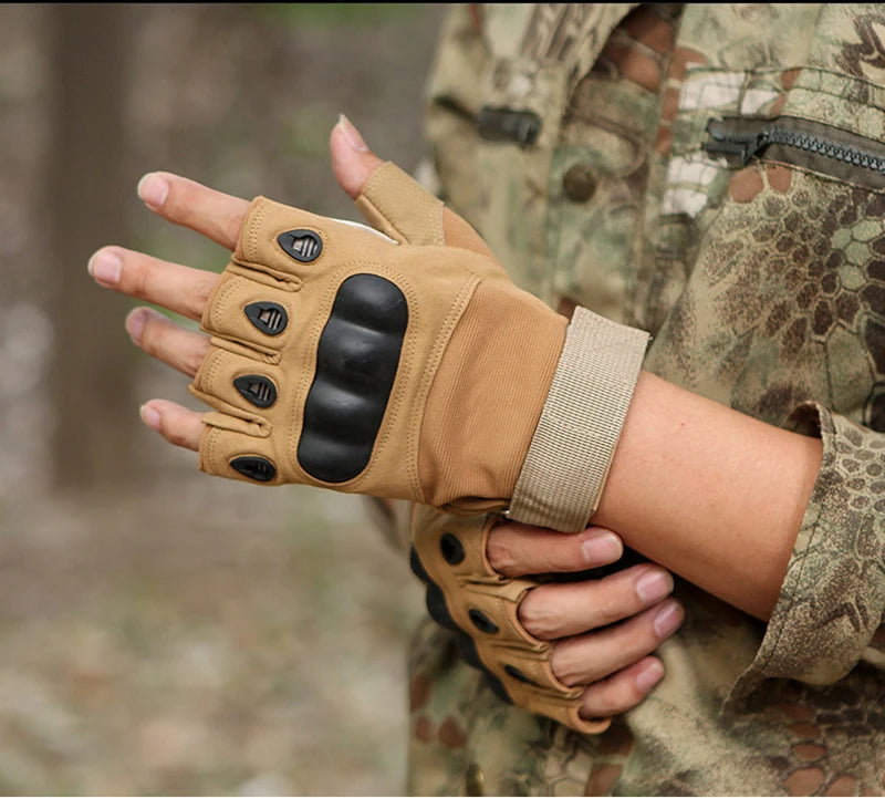 Half Finger Tactical Gloves Outdoor Men's Military Gloves Hiking Motorcycle Cycling Sports Glove Shooting Hunting Gloves