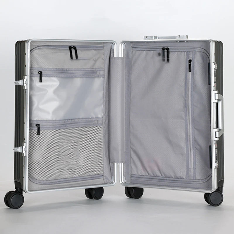 Business Front Opening Luggage Box Multifunctional Trolley Box Male 28 Inch Boarding Case Female High Capacity Travel Package