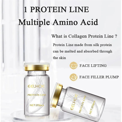 Protein Thread Lifting Kit Face Lift Firming Absorbable Anti-Aging Facial Serum Collagen Wrinkle Remove Skin Care Essence 2024