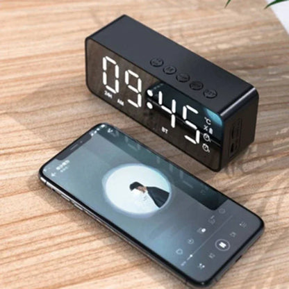 Bluetooth Speaker Clocks, FM Radio, LED Digital Smart Alarm Clock, Electronic Desktop Clocks, Table Decor, Hot