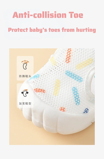 Summer Breathable Air Mesh Kids Sandals 1-4T Baby Unisex Casual Shoes Anti-slip Soft Sole First Walkers Infant Lightweight Shoes