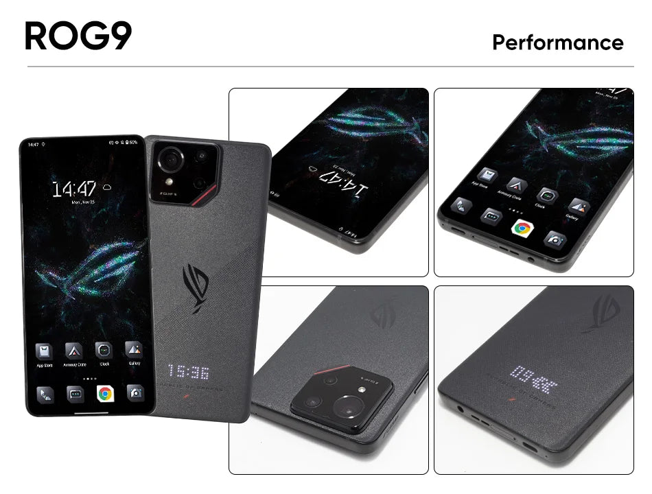 ASUS ROG Phone 9&9pro Gaming Phone Snapdragon Supreme Edition Matrix Liquid Cooling 185HZ Samsung E6 Gaming Screen