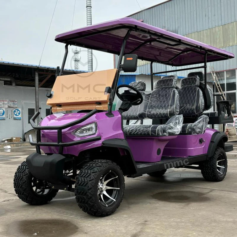 2024 New Lifted 72V Lithium Electric Golf Carts Street Legal multi-Function CE Approved 4/6 Seater Hunting Golf Carts