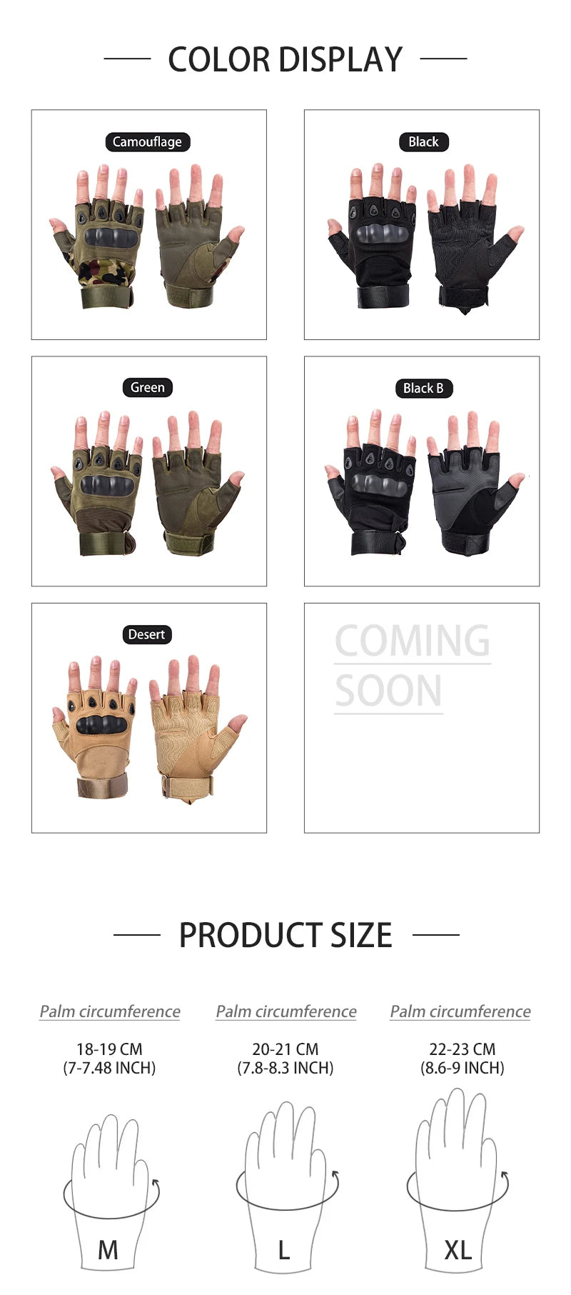 Half Finger Tactical Gloves Outdoor Men's Military Gloves Hiking Motorcycle Cycling Sports Glove Shooting Hunting Gloves