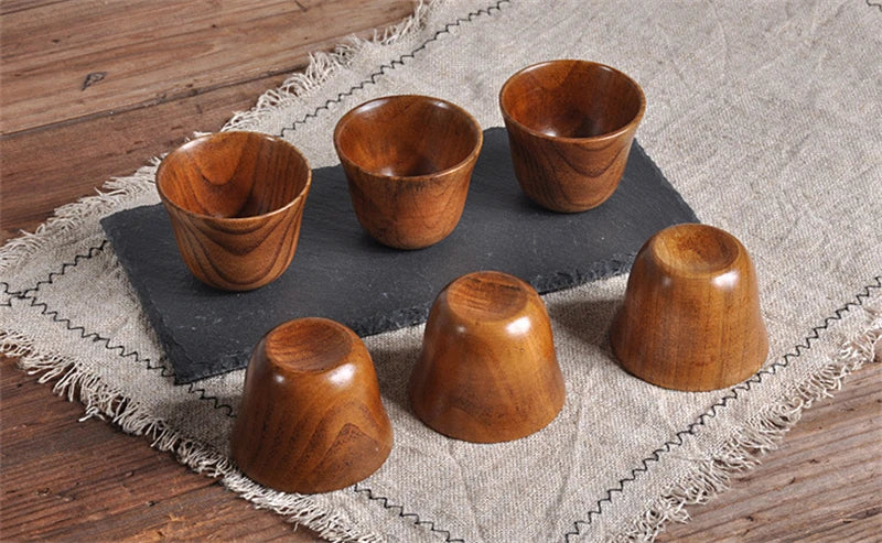 Wooden Big Belly Cups Handmade Natural Spruce Wood Cups Beer Tea Coffee Milk Water Cup Kitchen Bar Drinkware for Kitchen