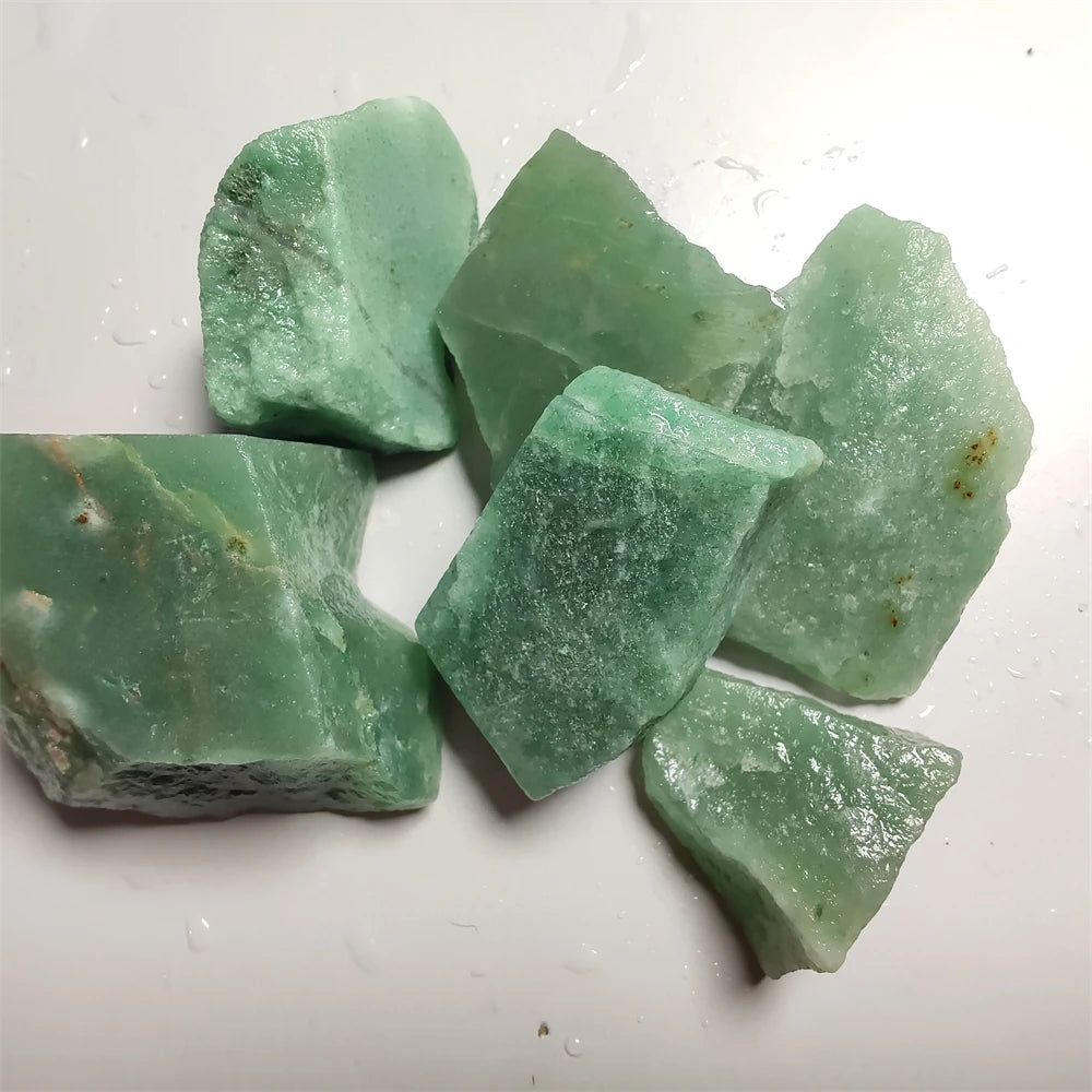 Natural Gerrn Aventurine Crystal Quartz Healing Stone Gem Stone Home Decoration Stone DIY Handmade Crafts Jewelry