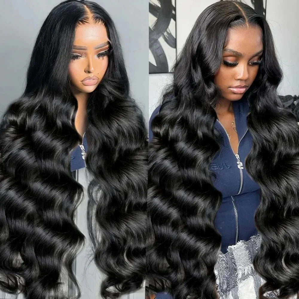 180% Body Wave Glueless Wig Human Hair Ready To Wear 5x5 Lace Closure Human Hair Wigs For Women 6x4 Pre-Cut Lace Closure Wig