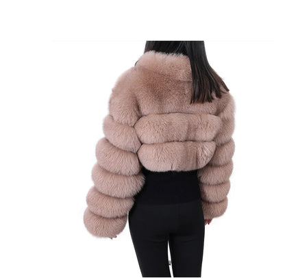 MAOMAOKONG 2023 Trend New Real Fur Coat Natural Fox Fur Women's Winter Coats Short Jackets Female Clothing Vests Fashion