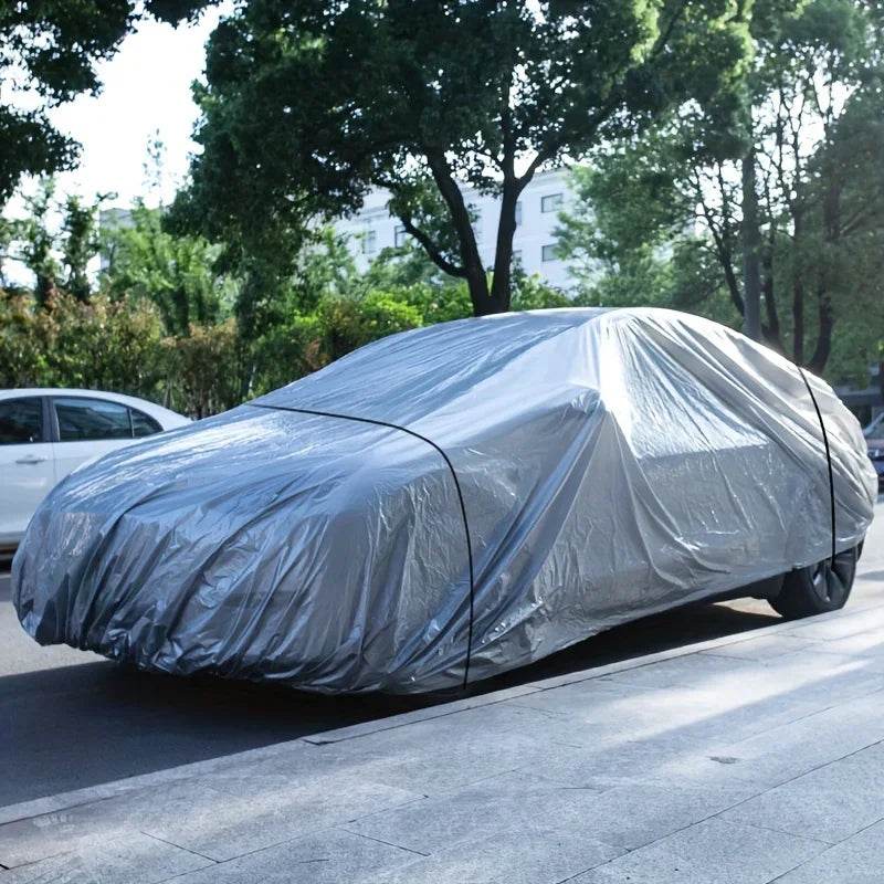 The Four Seasons Fit Full Car Cover Waterproof Dustproof PE Film Coat Aluminum Protective Sunshade UV Ray Reflectioncar Cover - MarvelouStoree