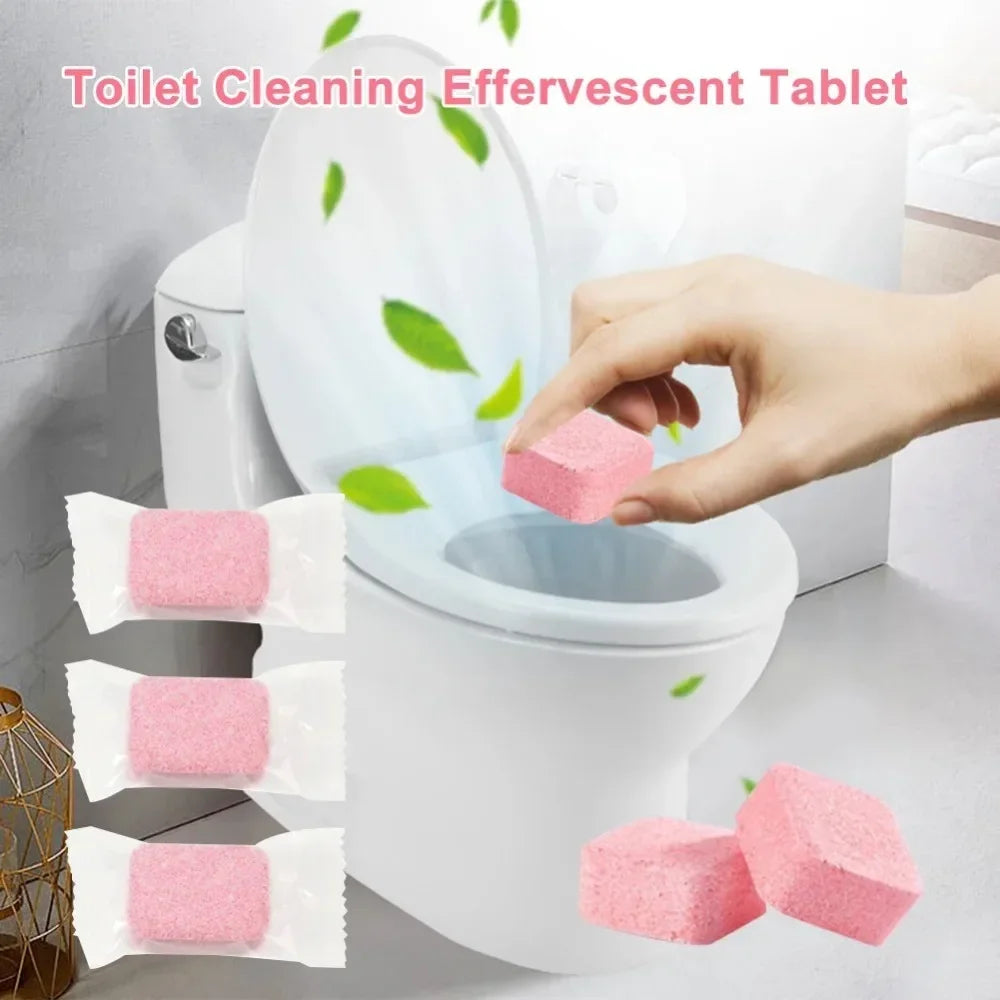 Toilet Cleaning Effervescent Tablets Fully Automatic Detergent Deodorant Urine Stains Yellow Dirt Cleanliness Home Fragrance