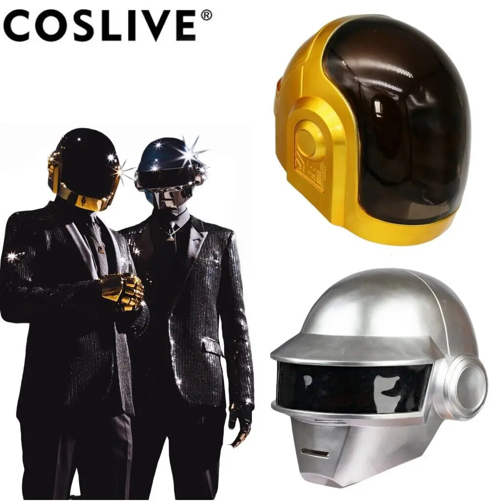 1:1 Xcostume Adults Daft Punk Helmet Resin Thomas Bangalter Cosplay Mask Replica Props for Halloween Party