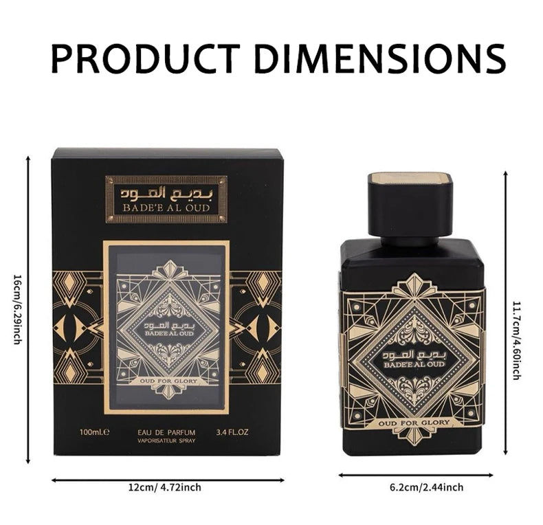 100ml Original High Quality Arabian Perfume Long Lasting Fragrance Spray To Enhance Confidence and Charm for Men and Women