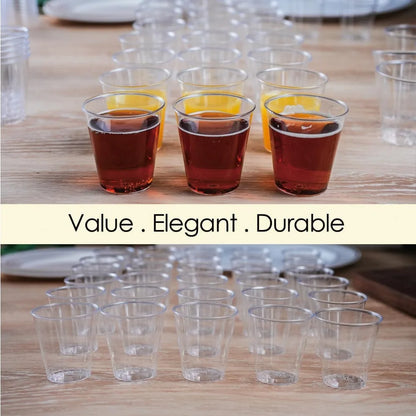 Craft And Party, 1oz 3000 pcs Premium Clear Shot Glasses. Disposable Clear Cups for Wine Tasting, Vodka, Whiskey, jelly shot