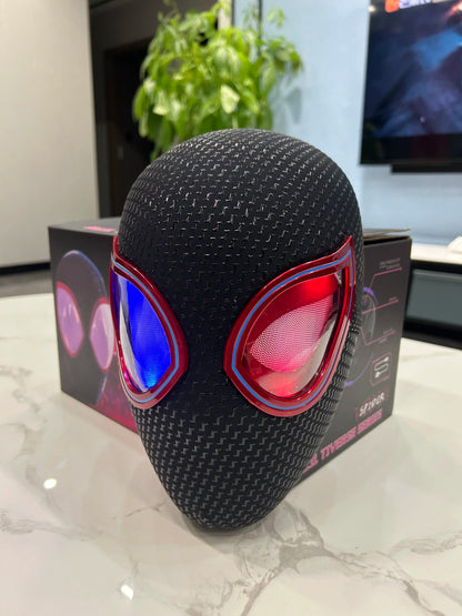 Miles Spiderman Headgear Mask Cosplay Moving Eyes With Ligth Electronic Mask Spider Man 1:1 Remote Control Toys Adults Kids Gift