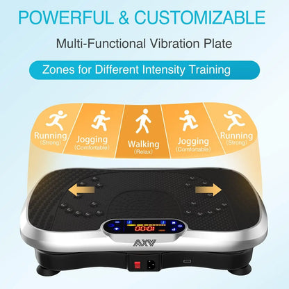 Vibration Plate Fitness Platform Exercise Machine Vibrating Lymphatic Drainage Shaking Full Body Shaker Workout Vibrate Stand