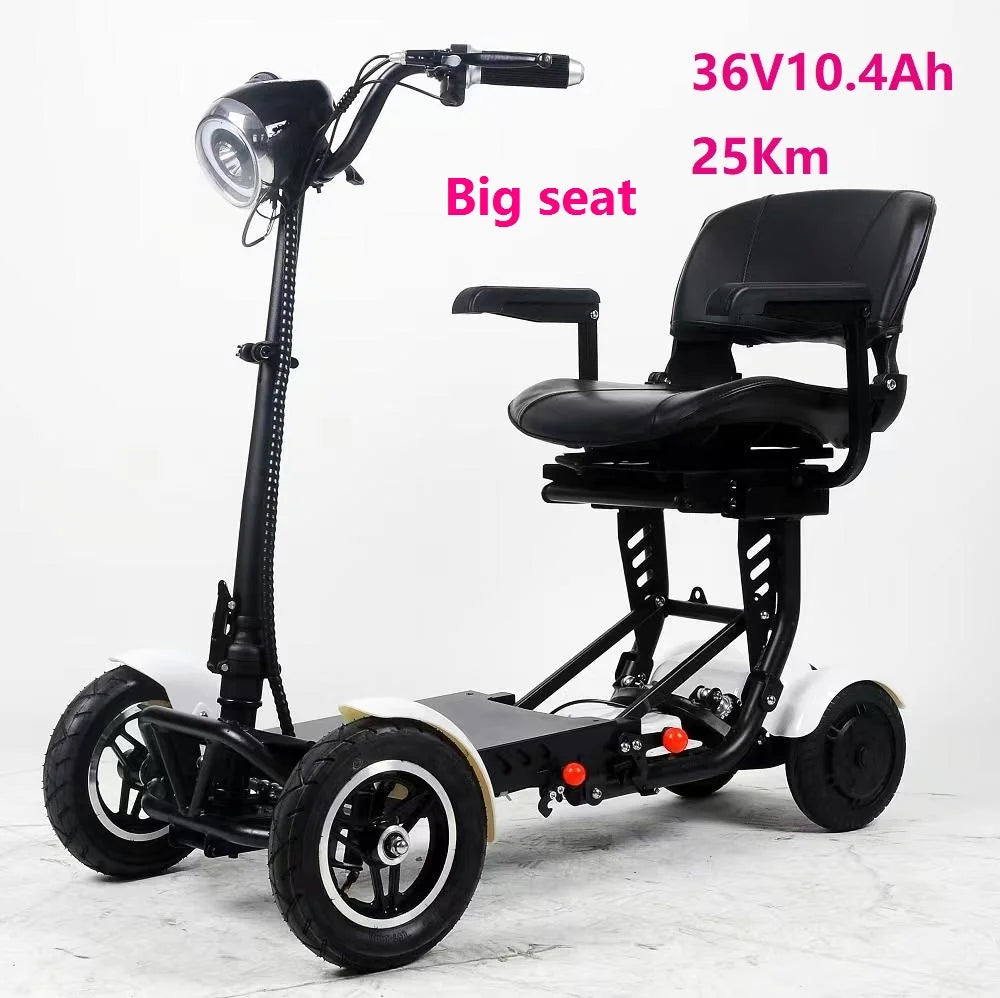 Elder People Cheapest Lithium Battery mini foldable  luggage electric scooter with seat for adults