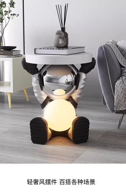 Astronaut Floor-standing Coffee Table, Home Accessories, Bedside Table, Smart Furniture, Light-emitting, Bluetooth Speaker