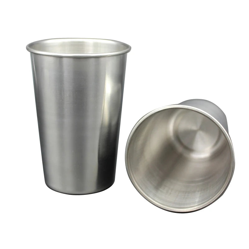 30/70/180/320ML Mini Glasses Stainless Steel Metal Beer Cup Wine Cups For Portable Drinkware Set Kitchen Accessories 1PC