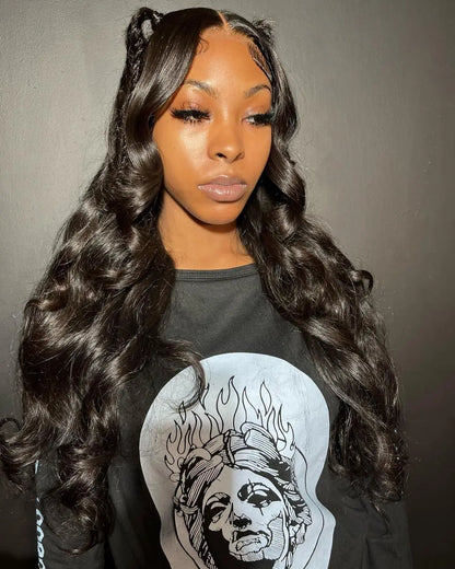 Glueless Wig Human Hair Ready To Wear Preplucked Brazilian Body Wave 13x6 HD Lace Frontal Wigs For Women Pre Cut No Glue 100%