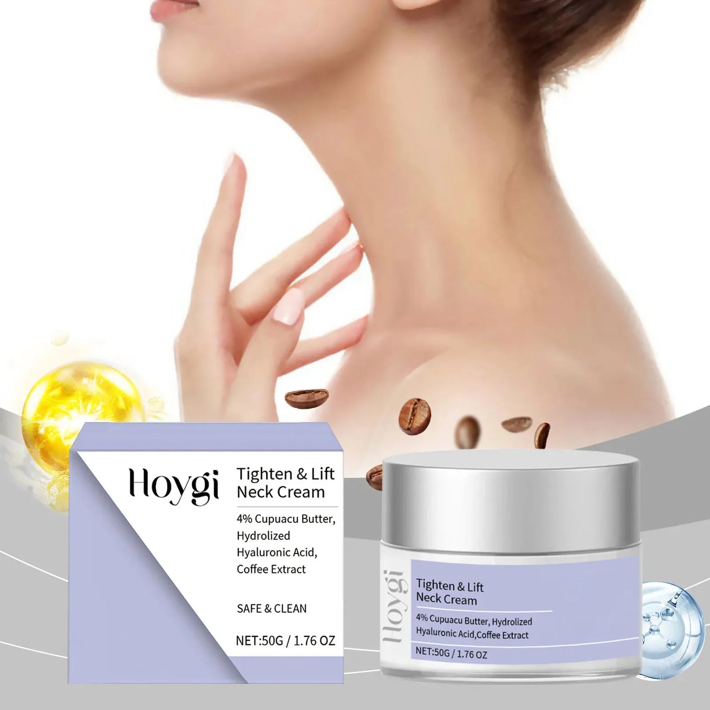 Neck Cream Lifting Firming Lighten Fine Line Eliminate Double Chin Rejuvenation Moisturizer Neck Rejuvenation Cream