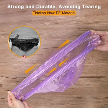 5 Rolls 100Pcs Garbage Bags Disposable Trash Bags Big Waste Bag Kitchen Storage Garbage Bags Home Cleaning Waste Bag Plastic Bag