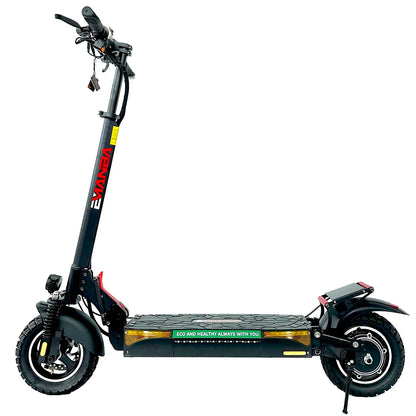 EU UK Stock X6 Adult 55km/h E-Scooter 48V 21Ah Lithium Battery 2400W Dual Motor Electric Scooter with 10inch Tire