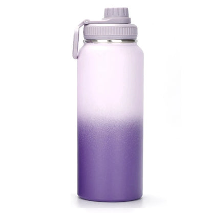 1000ML Gradient Stainless Steel Thermos Bottle Sport Cold and Hot Thermal Thermos Vacuum Flasks Outdoor Fitness Thermos Bottle