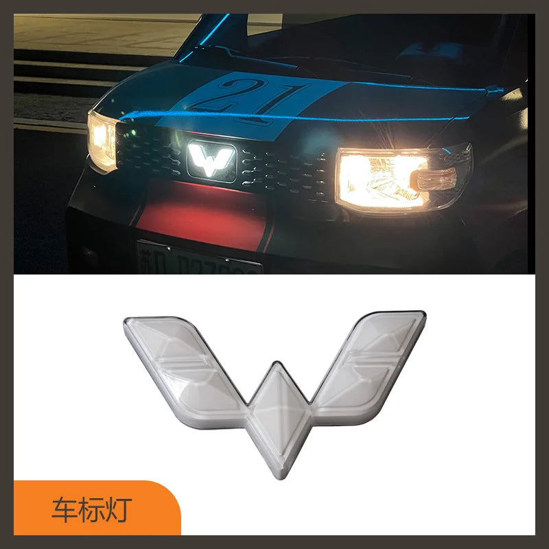 2022 Suit For Wuling Hongguang Big Surround Macarone Special Tail Wing Refitting Medium Net Explosive Front Shovel Rear Lip Mini