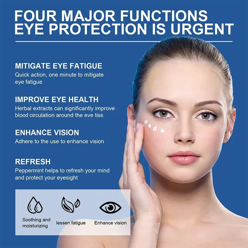 Treatment Myopia Protect Eyesight Cream Rapid Relieve Fatigue Eye Pressure Vision Astigmatism Dry Blurred Eye Health Care Cream