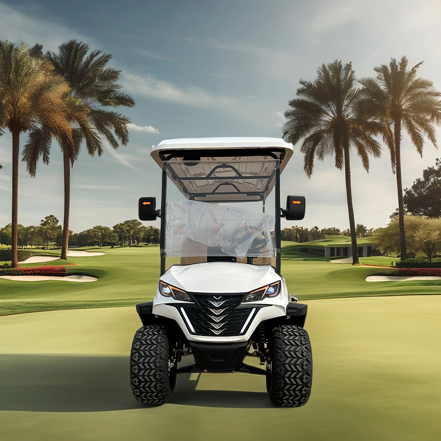 Off road 4 6 Seater Electric Golf Carts with 72V 5KW AC Motor Sightseeing Club Car Golf Buggy With Gasoline Or Electric Power