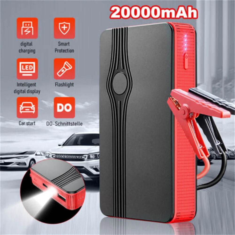 Car Jump Starter 600A Car Battery Starting Tool Car 12V Battery Boost Charger Power Bank 20000mAh Emergency Start Device - MarvelouStoree