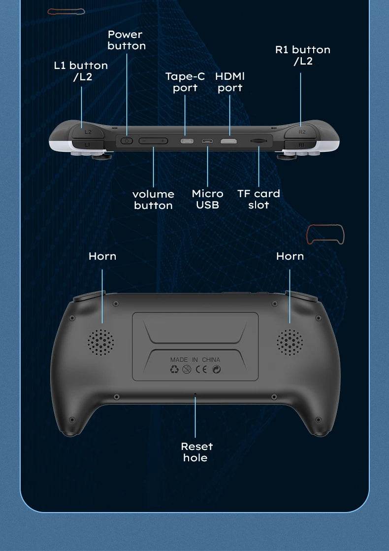 Coopreme New Project X 4.3 Inch High-Defintion Ips Screenhandheld Game Console Supports Ps1 Arcade Hd Output For Dual Joystick - MarvelouStoree