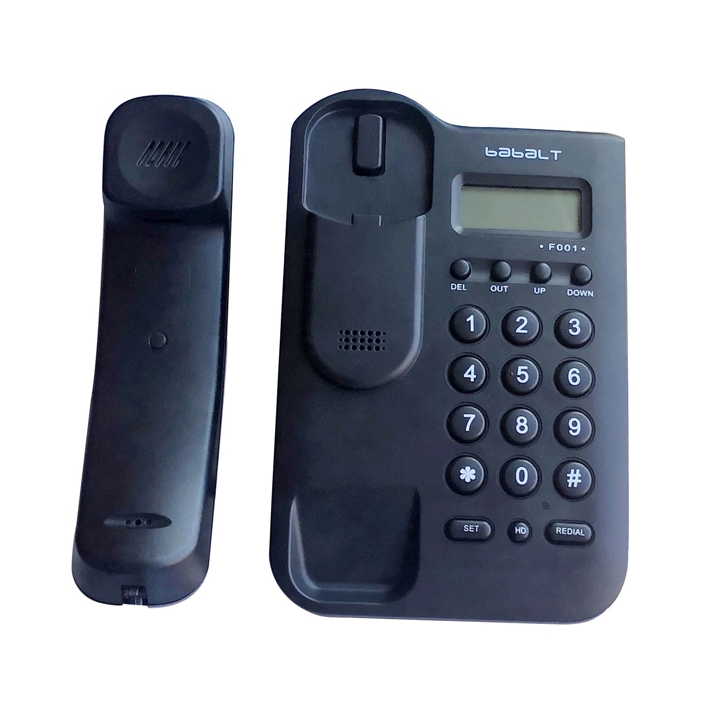 Corded telephone,Black Caller ID Telephone,Basic Desk/Wall Mountable Analog Landline Phone for Home