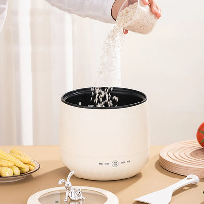 Mini Rice Cooker 1.8L Non Stick Smart Electric Rice Cooker for Grain Soup Porridge Stews Multifunctional Mini Cooker Rice Cooker