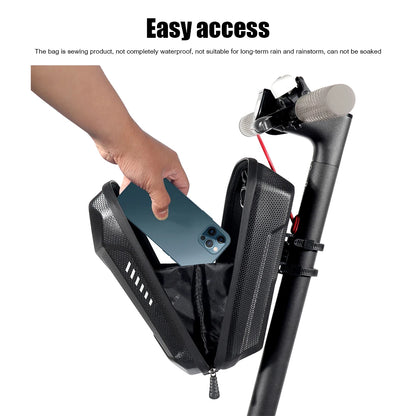 4-2L WILD MAN Electric Scooter Front Storage Bag Hard Shell Bag Large Capacity Waterproof Skateboard Hanging Case for M365 Pro