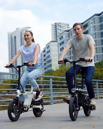 U1 Electric Bike for Adults 500W Motor, 20 mph Folding , 14" Adults Electric Bicycles with Smart Uphill, 280.8Wh