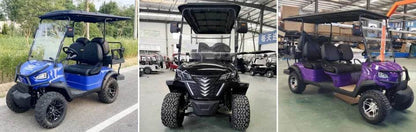 Brand New 6 Person Electric 4 Wheel Club Car Golf Cart For Sale 4 Seaters Golf Car Available with 14 inch off-road Al wheel - MarvelouStoree