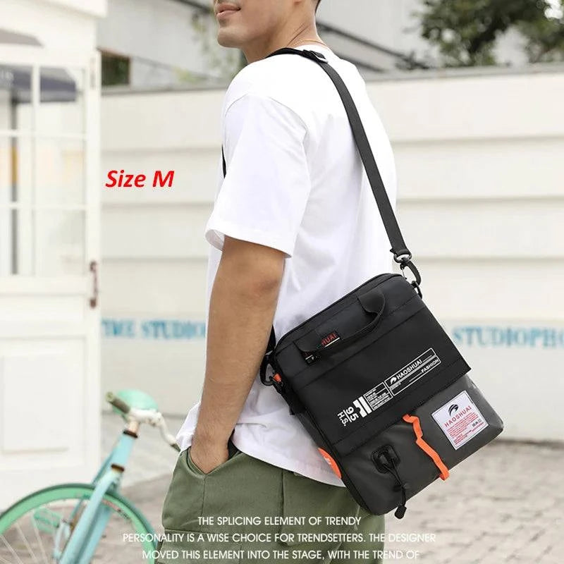 Men's Bag Messenger Bag Male Waterproof Nylon Camouflage Satchel Over the Shoulder Crossbody Bags Handbag Mini Briefcase XA99WC - MarvelouStore