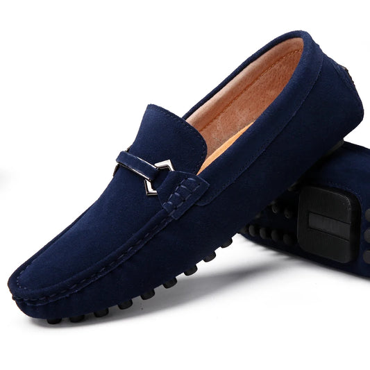 Leather Men Fashion Business Shoes New Men Loafers Lightweight Mens Slip on Shoes 2024 Handmade All-match for Men Driving Shoes