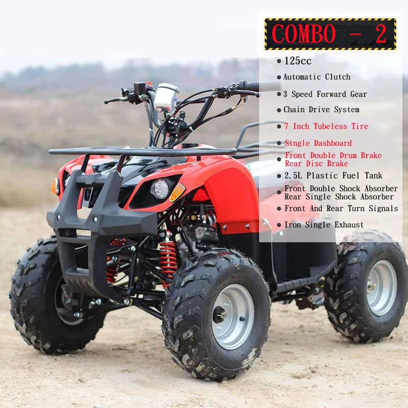 Atv 4x4 400cc 125CC Four Wheel ATV Electric Motorcycle All Terrain Off-Road Bike Mountain Bike Customizable